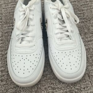 Nike White Women’s Sneakers with cheetah print